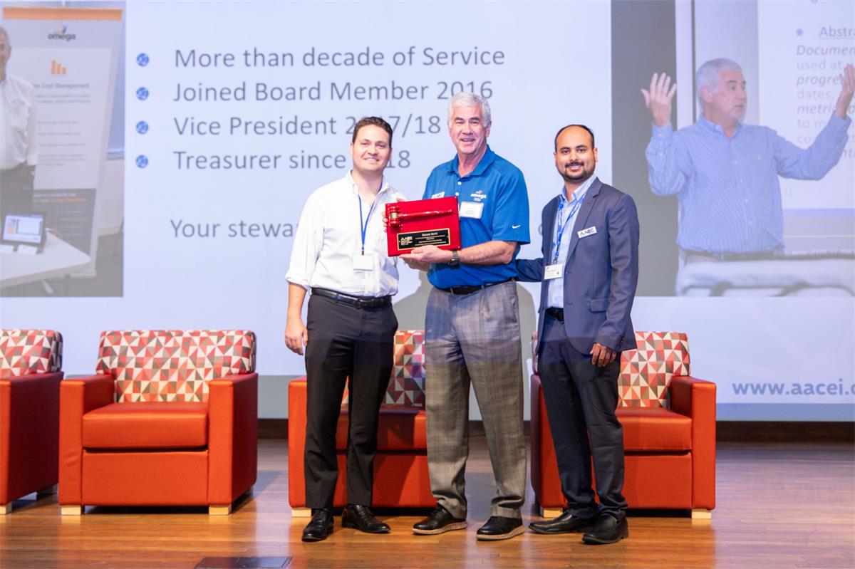 Shane Butt, outgoing treasurer and longtime Houston Gulf Coast Section board member